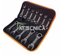 Set 12pz Llaves Combinado A Trinquete Corte beta 142c/A Poligonal Reversibles