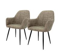 Set 2/4/6/8x sillas de comedor de oficina tapizado de microfibra de terciopelo