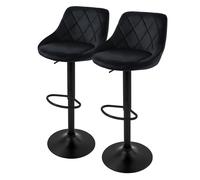 Set 2/4/6 taburetes de bar giratorios sillas regulables en altura con reposapiés