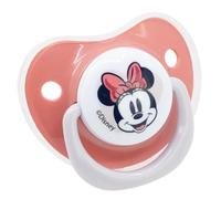 SET 2 CHUPETES TETINA ANATOMICA SILICONA 0 A 6 M CON FUNDA MINNIE MOUSE HEART FULL