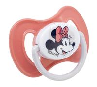 SET 2 CHUPETES TETINA REVERSIBLE SILICONA +6 M CON FUNDA MINNIE MOUSE HEART FULL