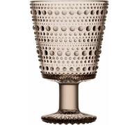 Iittala Set de 2 vasos con pie Kastehelmi 26 cl lino