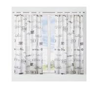Set 2 Cortina Cocina - Visillo semitransparentes suavizan Estampado para Ventana, de puerta 140cm x100cm