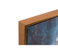 SET 2 CUADROS TIGRE LEON MARCO NEGRO 100x4x100 CM