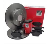 Set 2 Discos de Freno + Pastillas Delanteros Completo Brembo Fiat Panda (312)