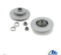 Set 2 Discos de Freno Traseros 260mm + Cojinete ATE Renault Mégane Scenic III