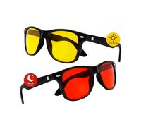 Set 2 Gafas luz azul | Amarillas y Rojas | Filtro de Luz Azul | Bienestar para tu Día y Noche | Reduce la Fatiga Visual | Regula el Sistema Nervioso a través de la Luz | Ordenador, Gaming y Descanso