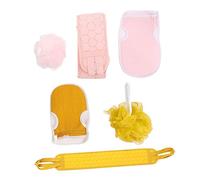 Set 2 Juegos Esponja y Rayón de Guantes Exfoliantes Corporales | Bolas de Baño, Depurador de Espalda para Ducha, 2 Juegos, Limpieza Profunda Hogar