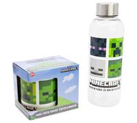 SET 2 PCS (BOTELLA HIDRO Y TAZA CERAMICA 325 ML) MINECRAFT