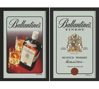 Set: 2 Spiegelbilder Coca-Cola Retro Vintage Papá Noel Cola Botella 20x30cm