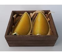 Set 2 velas rodaja limón 10 cm