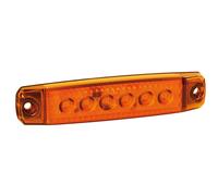 Set 20 pz, luce ingombro - 6 Led - 12/24V - Arancio