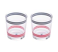 Set 2pzs vasos de cristal a rayas el ganso