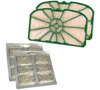 Set - 2X Filtro de Motor + 12 Ambientadores para Vorwerk Kobold VK 200, VK200