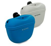 Navaris Set 2 Fundas de Silicona Porta golosinas de Perro - Estuches para Entrenamiento de Mascota Cachorro - Bolsas para recompensas premios Galletas