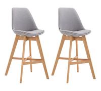 Set 2x taburete cannes en tela 48x56x112 cm
