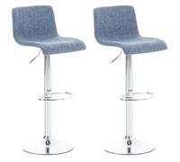 Set 2x taburete hoover en tela 39x36x84 cm