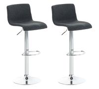 Set 2x taburete hoover en tela 39x36x84 cm