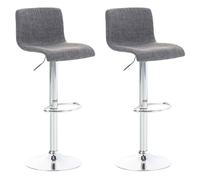 Set 2x taburete hoover en tela 39x36x84 cm