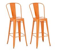 Set 2x taburete industrial aiden 44x52x115 cm