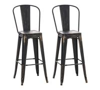 Set 2x taburete industrial aiden 44x52x115 cm