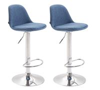 Set 2x taburete kiel en tela 39x43x82 cm