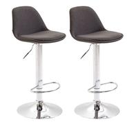 Set 2x taburete kiel en tela 39x43x82 cm