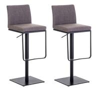 Set 2x taburete panama en tela 42x44x86 cm