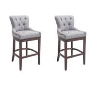 Set 2x taburetes lakewood en tela 55x57x109 cm