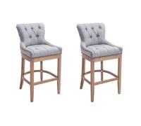 Set 2x taburetes lakewood en tela 55x57x109 cm