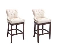 Set 2x taburetes lakewood en tela 55x57x109 cm