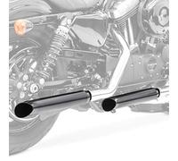 Set 2X Tubo de Escape Turn out Compatible para Chopper Custombikes Caferacer TO1