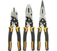 DeWalt Set de 3 alicates acción compuesta – Diagonal, Universal y Bocas Largas