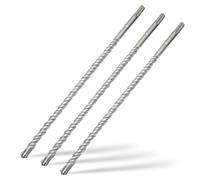 Set 3 Broca para hormigón SDS Plus 10x350mm,4 cortes de metal duro y doble hélice,para piedra natural,hormigón