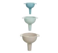 Set 3 embudos plastico con filtro colección KINVARA