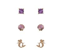 Set 3 pares de pendientes la sirenita disney