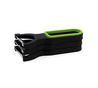 Quid Veggy Set 3 Peladores 19x10x5cm Acero Inox