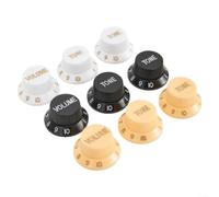 Set 3 Perillas Control Guitarra ST 1 Volumen 2 Tonos Plástico para accesorios Musicales Varios Colores(B)