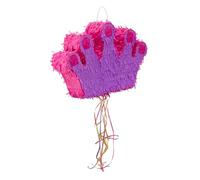 Set 3 Piñatas Infantiles XXL Corona, Papel, Rosa-Lila, 31 x 49 x 10 cm | Cumpleaños, para rellenar, piñata, (Al x An x Fon) 31 x 49 x 10 cm