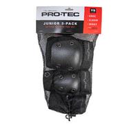 Set 3 Protecciones Skateboard Pro-Tec Niños Negro S