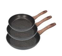 Gourmet Kitchen Set 3 sartenes antiadherentes Serie Eneas Ø20 / Ø24 / Ø28 cm Inducción