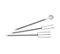 Set 3 Tenedores Pralinés Chocolate Acero Inoxidable Eva - Pastelería Escarcha