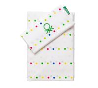 Set 3PC Cama (SÁBANA Bajera 140X200+30CM + SÁBANA ENCIMERA 240X240CM + Funda Almohada 45X115CM) Rainbow Benetton 70% ALGODÓN + 30% POLIÉSTER
