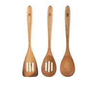 Set 3pcs utensilios de cocina acacia