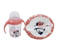 Stor Set 3 piezas Minnie Mouse Heart Full – vaso de entrenamiento 250 ml, plato y cuchara