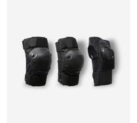 Set 3x2 protecciones roller adulto FIT500 NEGRO L