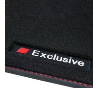 Set 4 Alfombras De Velour Antideslizantes Para Audi A6 GH e-tron 2024 Negro