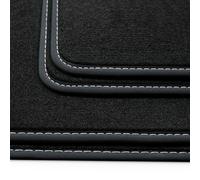 Set 4 Alfombras de Velour para Audi Q5 3 GU (Delante/Detrás) Negro