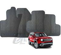 Set 4 Alfombrillas Lampa Coche Goma Fix- Punto a Medida Jeep Renegade / Fiat 500