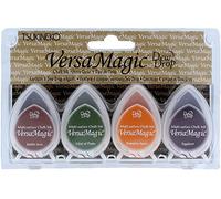 Set 4 almohadillas de tinta VERSAMAGIC opaca cosecha efecto tiza
